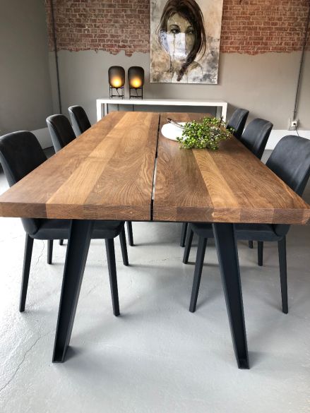 Qliv Side-to-side tafel smoked french oak sale
