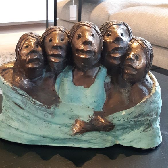 Sjer Jacobs bronzen beeld Familie