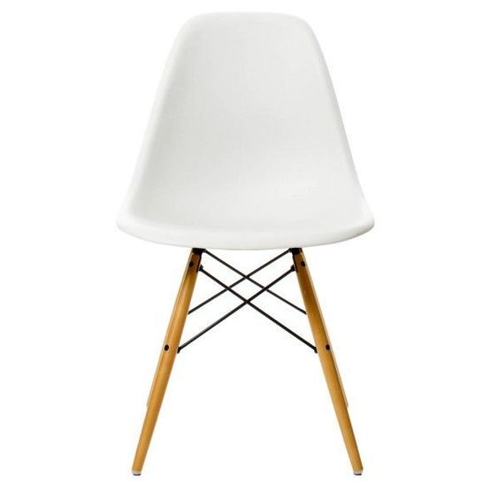 Vitra DSW stoel zit-schaal wit esdoorn | Slijkhuis Interieur Design Winterswijk